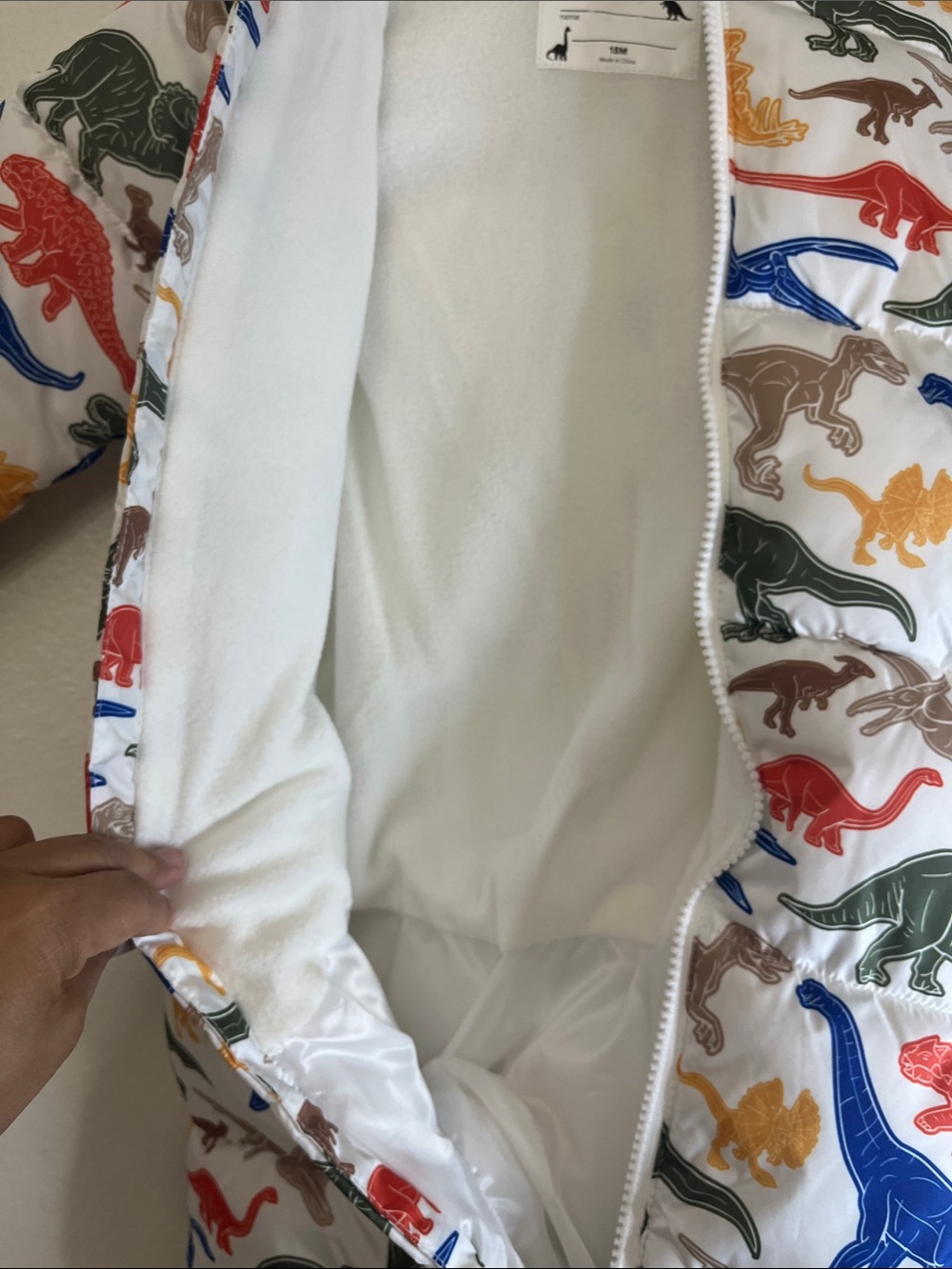Okie Dokie Baby Boys Long Sleeve Pram Dinosaur print 18month - Picture 12 of 15
